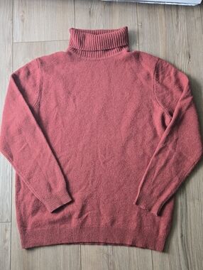 WoolOvers Rust Colored Turtleneck Sweater